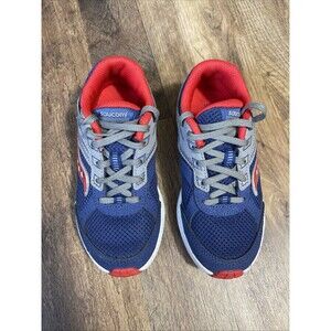 Saucony Kids Navy/Red Cohesion Athletic Shoes Sneakers, Size 12.5W